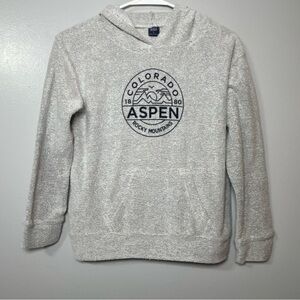 ASPEN Colorado Gray Crewneck Sweatshirt Hoodie Terry‎ Cloth Comfy Pockets Sz Lg